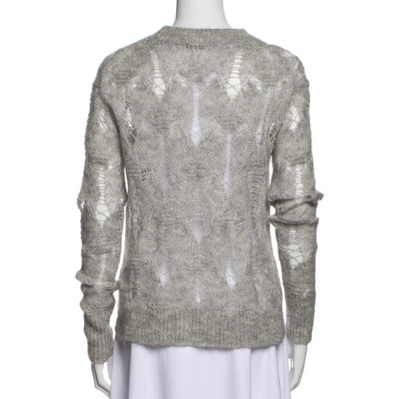 All Saints light gray crew sweater - Picture 3 of 8